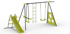 Playworld Active Swing Set With Slide Clearance