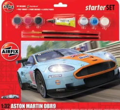 Airfix 1:32 Aston Martin Dbr9 Large Model Starter Set Clearance