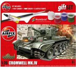 Airfix 1:76 Cromwell Mk.Iv Tank Small Model Starter Set New