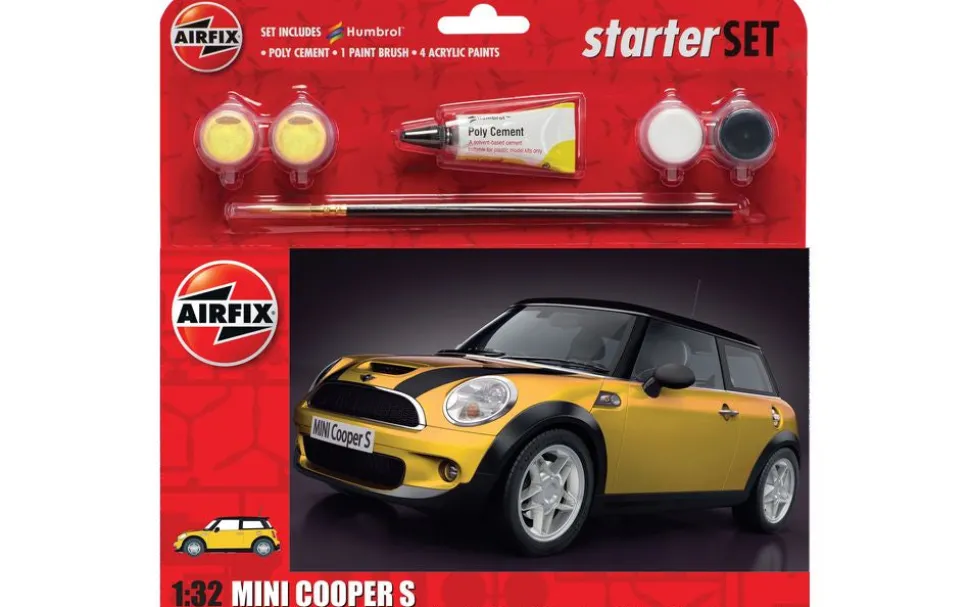 Airfix 1:32 Mini Cooper S Large Model Starter Set Cheap
