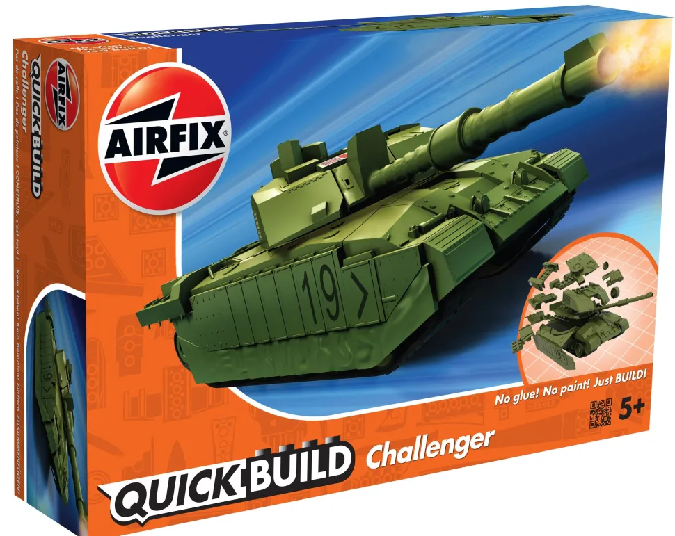 Airfix Quickbuild Challenger Desert Tank Green Model Kit Best
