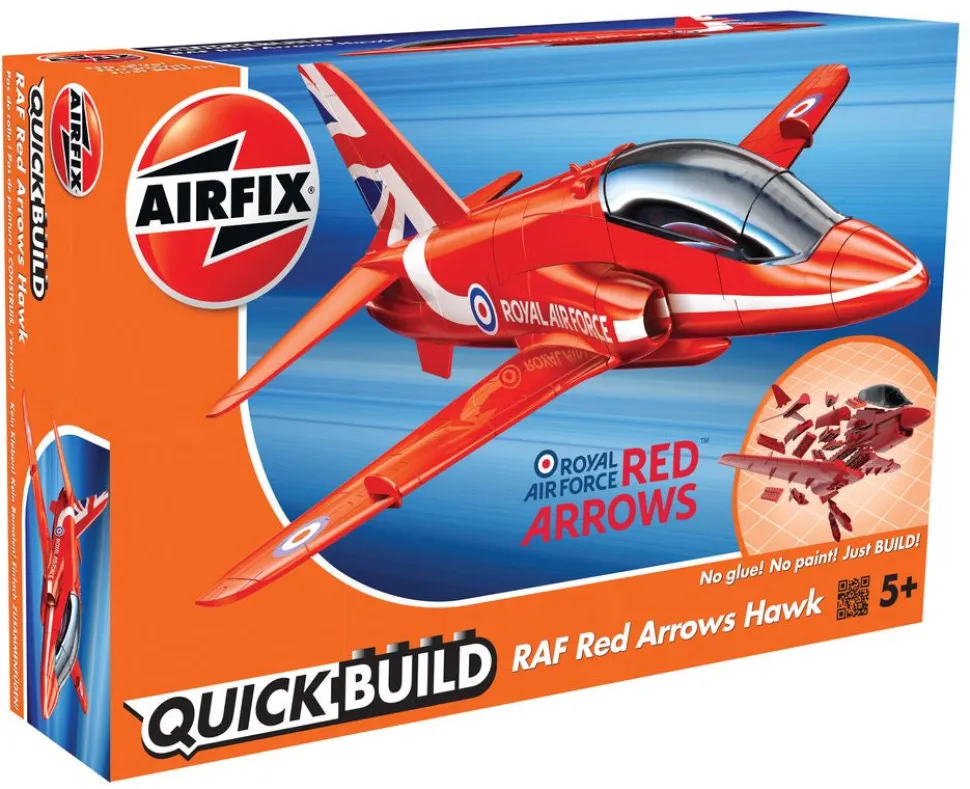 Airfix Quickbuild Raf Red Arrows Hawk Model Kit Hot