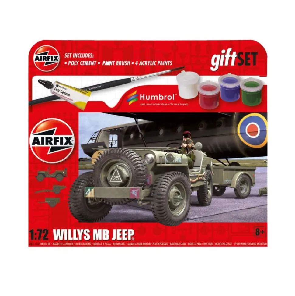 Airfix Small Starter Set Willy's MB Jeep Fashion