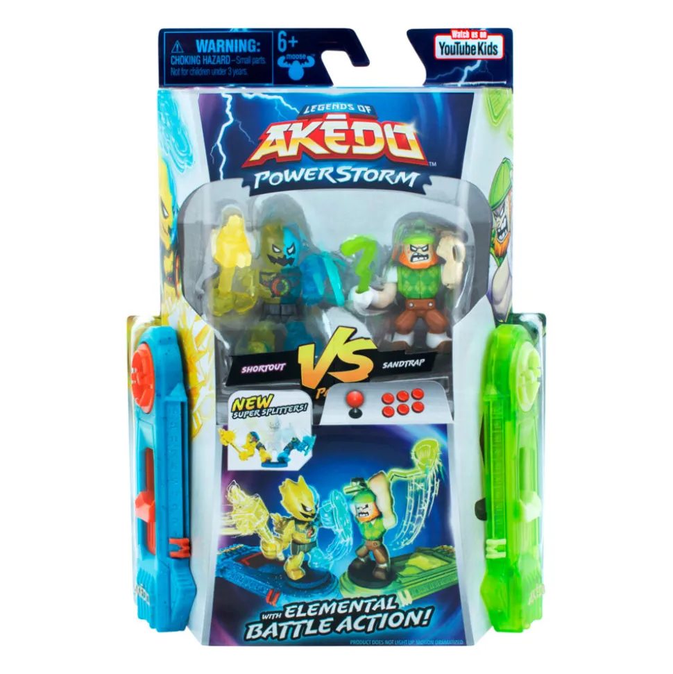 Akedo S4 Powerstorm vs Pack Shortout Vs Sandtrap Fashion
