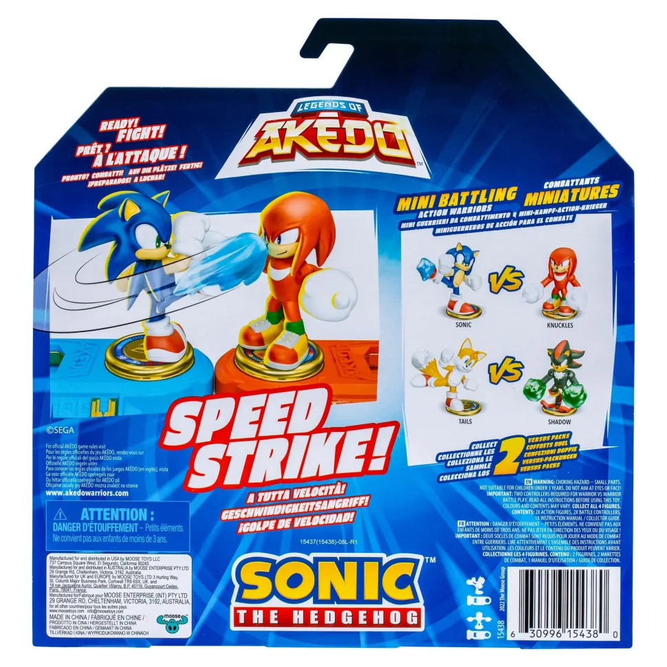Akedo Sonic S1 Versus Pack - Sonic Vs Knuckles Flash Sale