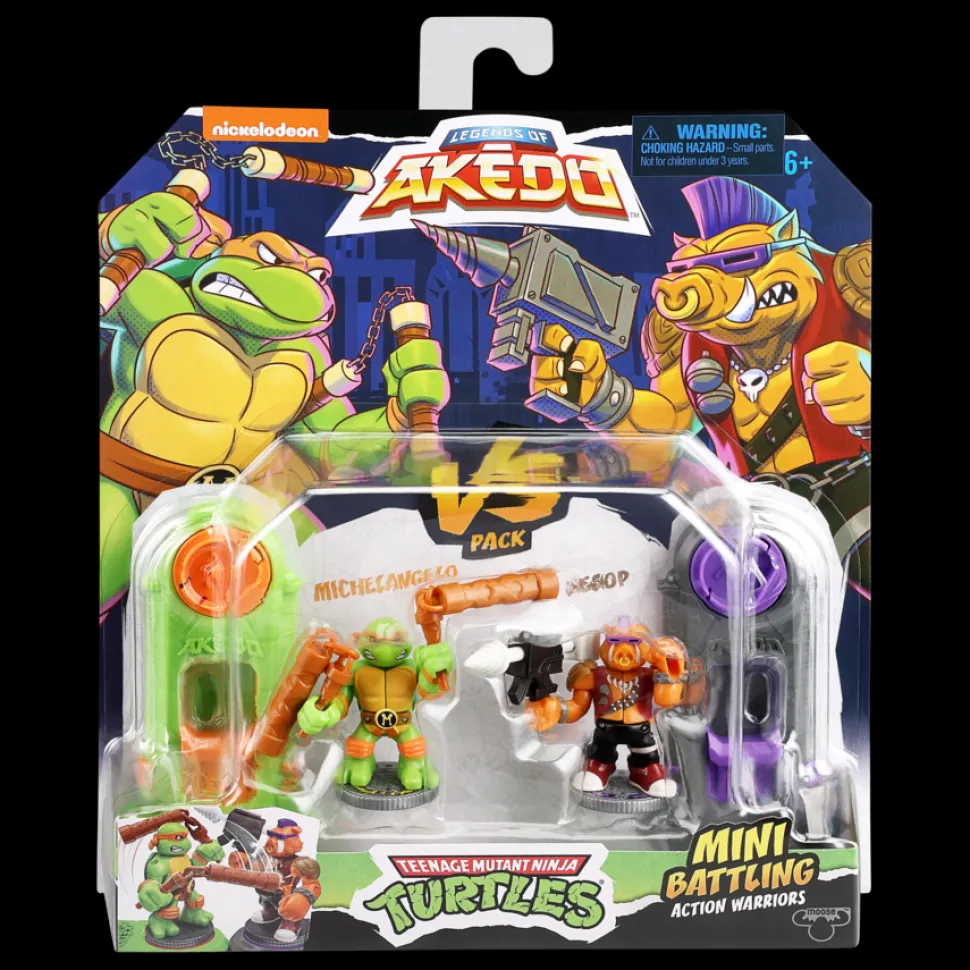 Akedo Teenage Mutant Ninja Turtles S1 Versus Pack - Michelangelo Vs Bebop Flash Sale