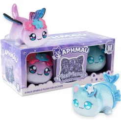 Aphmau MeeMeows 6 Inch Plush Sparkle Collection Set 3 Pack Clearance