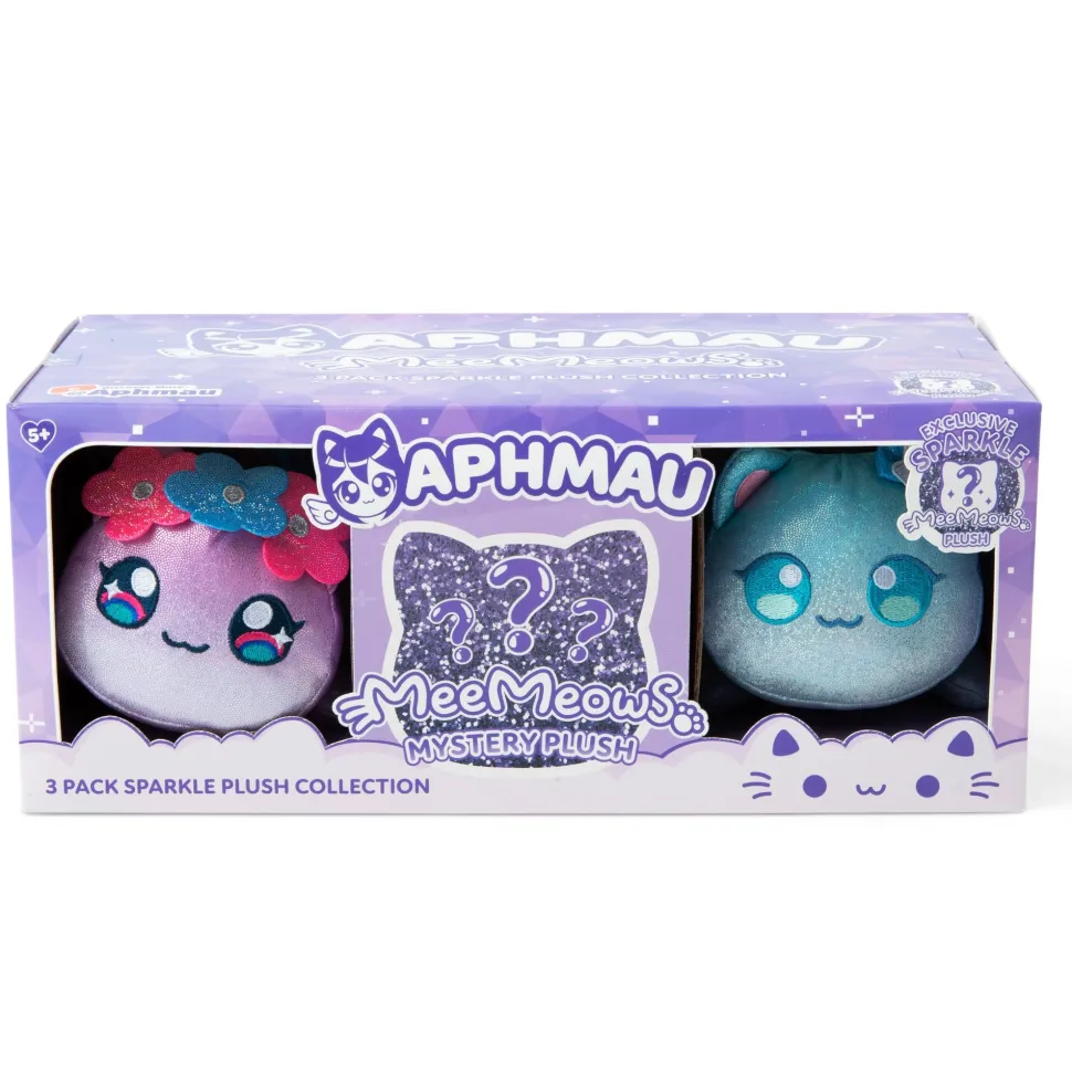 Aphmau MeeMeows 6 Inch Plush Sparkle Collection Set 3 Pack Clearance