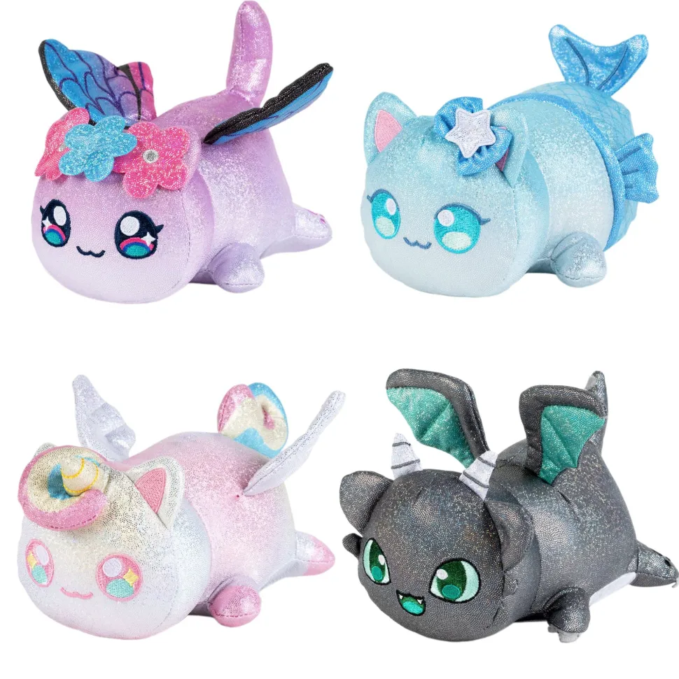 Aphmau MeeMeows 6 Inch Plush Sparkle Collection Set 3 Pack Clearance