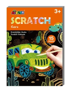 Avenir - Mini Scratch Book - Cars Clearance