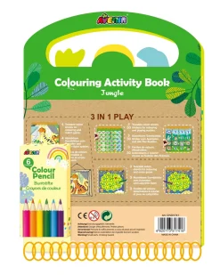 Avenir Colouring Activity Book Jungle Fashion