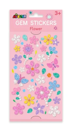 Avenir Gem Stickers Flowers Fashion