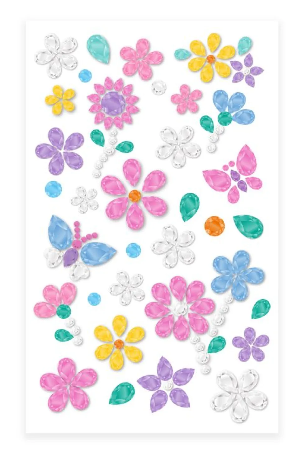 Avenir Gem Stickers Flowers Fashion