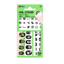 Avenir Nail Sticker Glow In Dark Green New