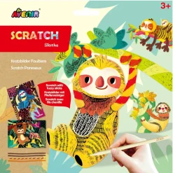Avenir Scratch Art Fuzzy Sloths Best Sale