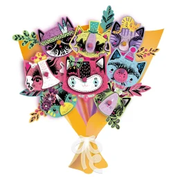 Avenir Scratch Art Kitty Bouquet Online