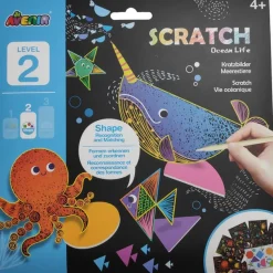 Avenir Scratch Art Level 2 Shapes Ocean Life Fashion