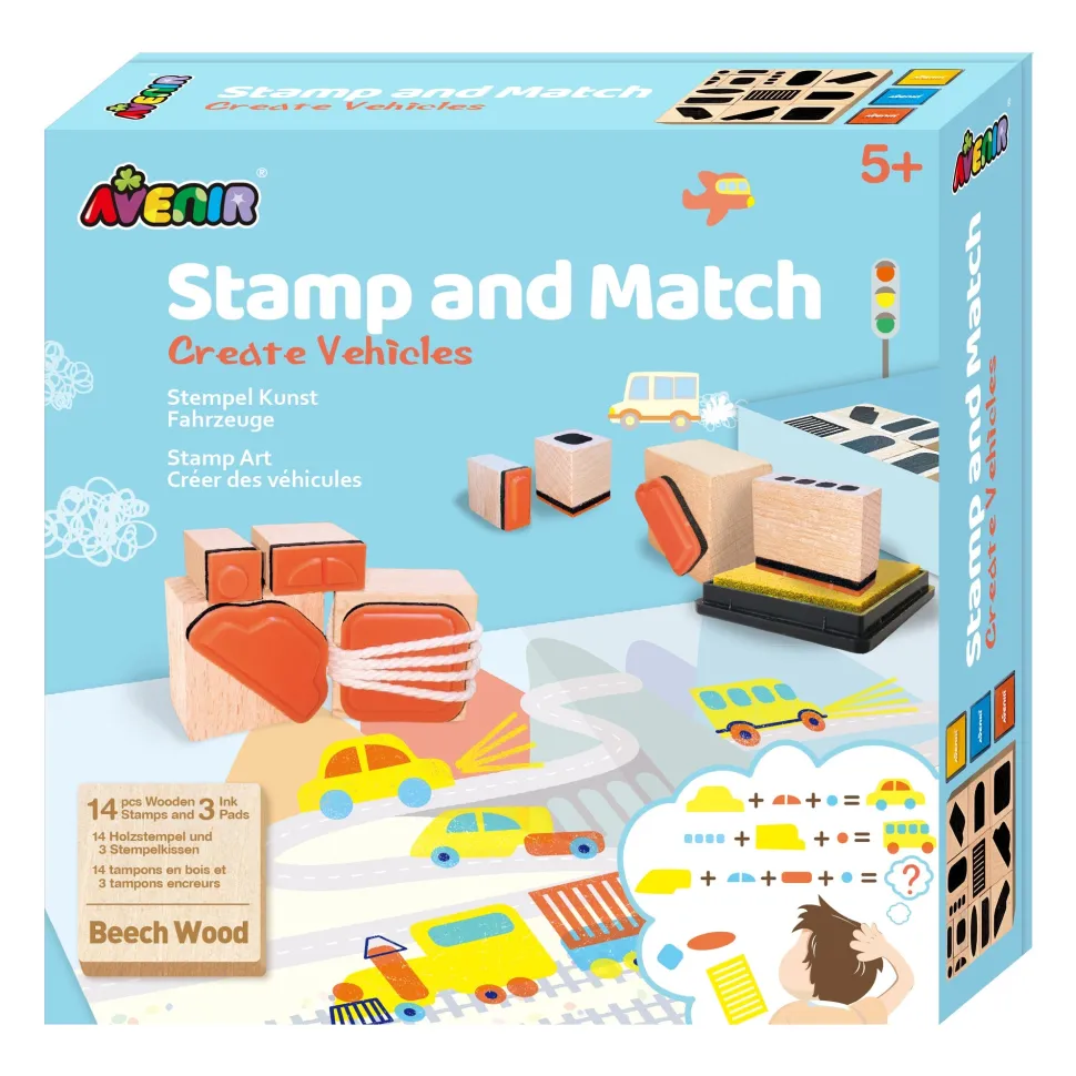 Avenir Stamp And Match Art Create Vehicles Best Sale