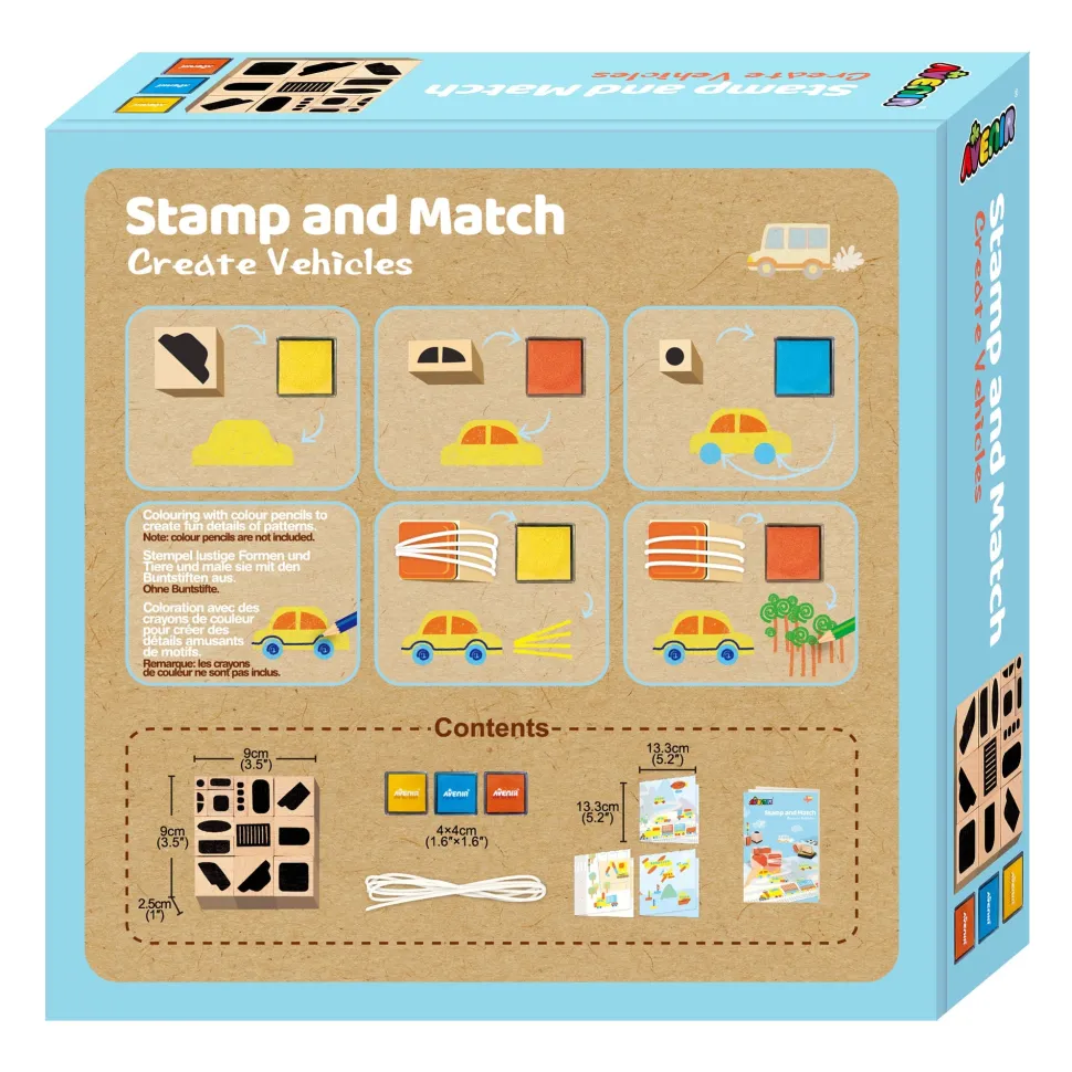 Avenir Stamp And Match Art Create Vehicles Best Sale