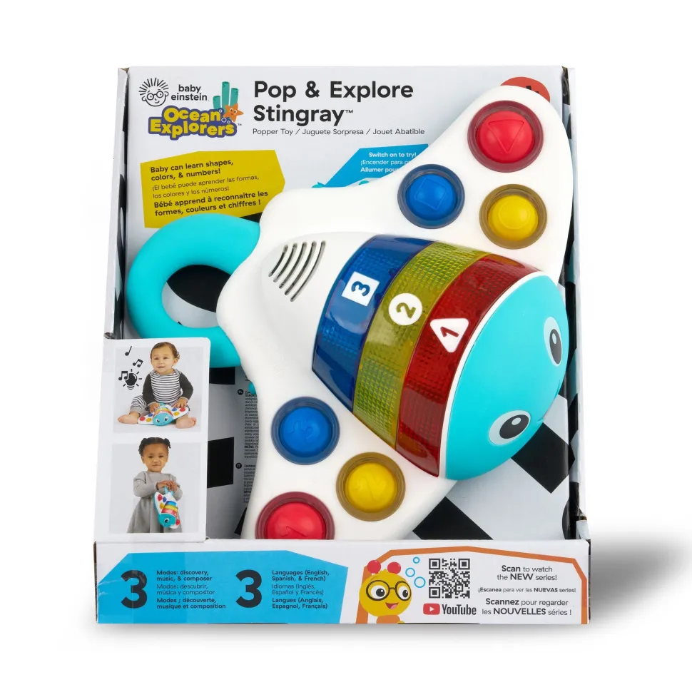Baby Einstein Pop & Explore Stingray Popper Fashion