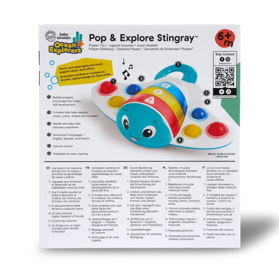 Baby Einstein Pop & Explore Stingray Popper Fashion