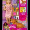 Barbie And Newborn Pups Playset With Blonde Doll Flash Sale