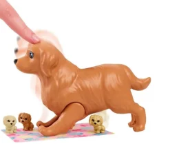 Barbie And Newborn Pups Playset With Blonde Doll Flash Sale