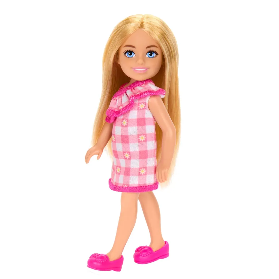 Barbie Club Chelsea Doll Gingham Dress Cheap
