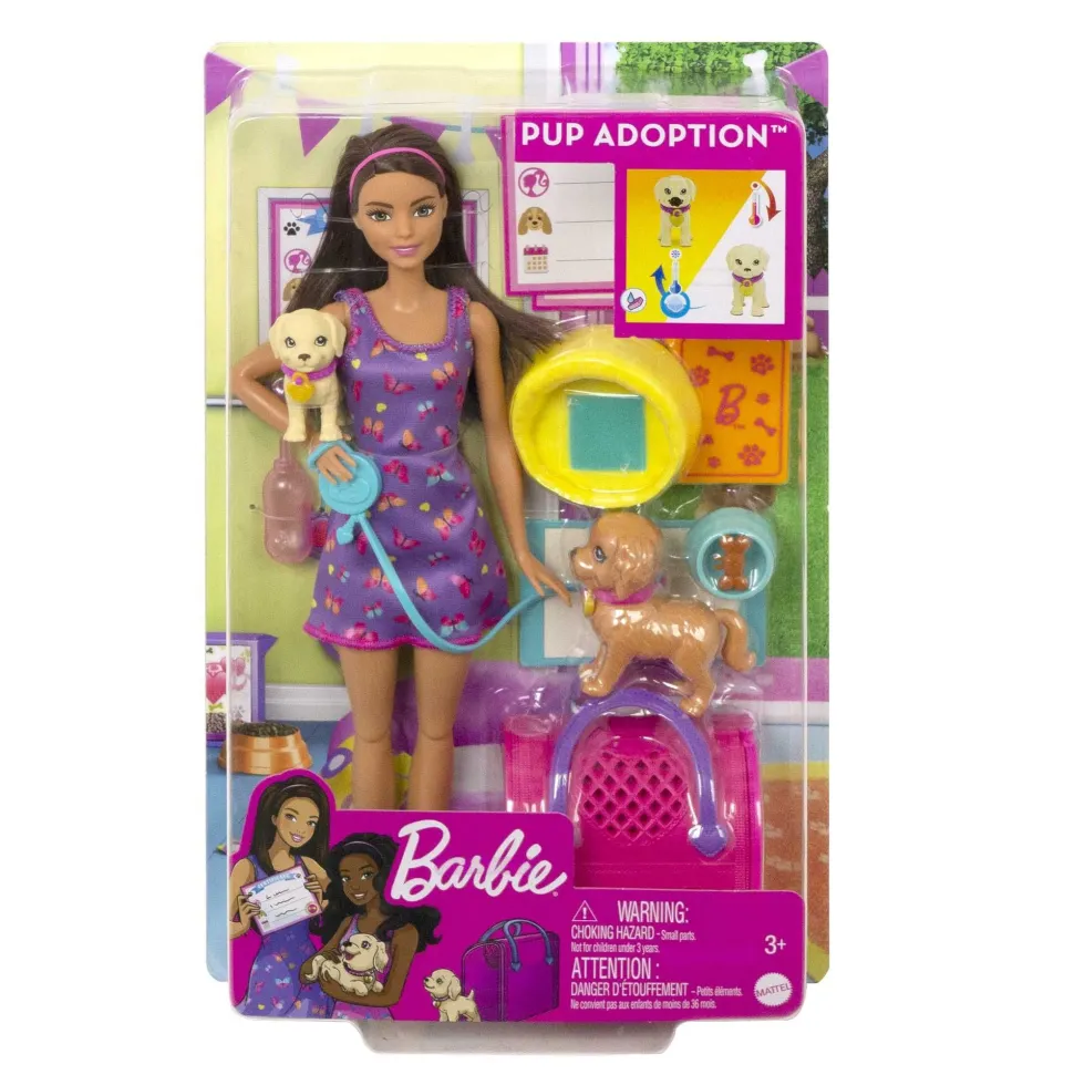 Barbie Pup Adoption Doll And Accessories Clearance