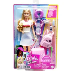 Barbie Travel Doll With Puppy And Accessories Best Sale