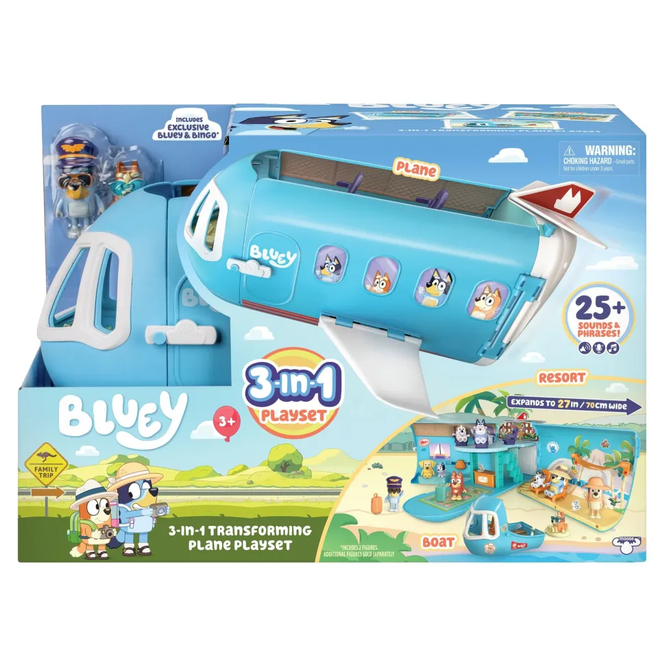 Bluey Series 11 3-In-1 Airplane Playset Sale