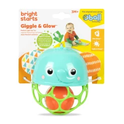 Bright Starts Oball Giggle & Glow Musical Light-Up Elephant New