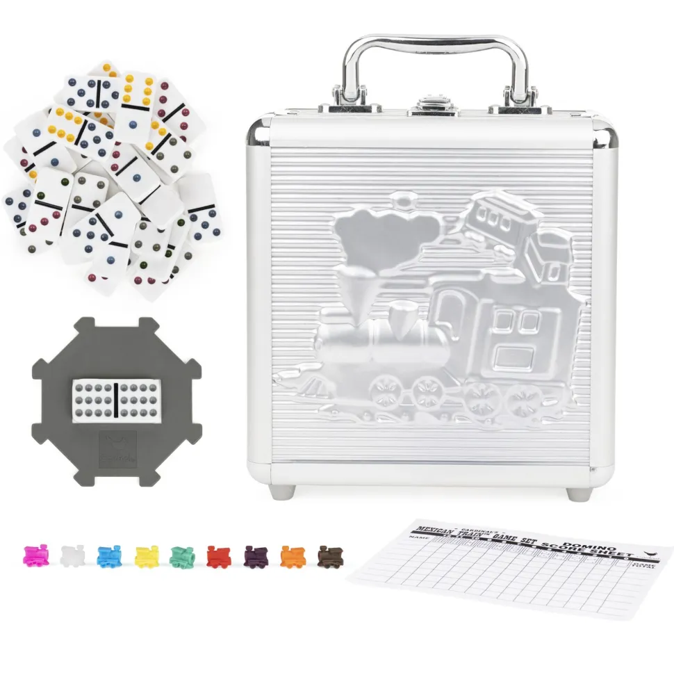 Cardinal Games Cardinal Classics Mexican Train Dominoes In Aluminium Carry Case Best
