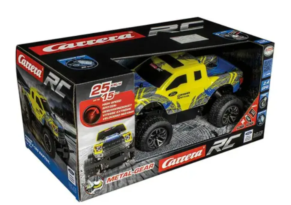 Carrera Carerra RC Ford F-150 Raptor Yellow/ Blue New