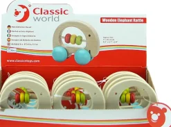 Classic World Wooden Elephant Rattle Online