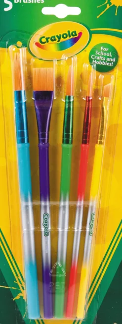 Crayola Art & Craft Brushes 5 Pack Sale
