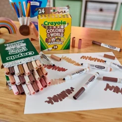 Crayola Colours Of The World Markers 24 Pack Fashion