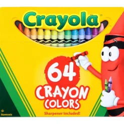 Crayola Crayons With Sharpener 64 Pack Discount