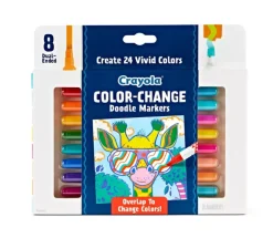 Crayola Doodle & Draw Colour Change Markers 8 Pack Flash Sale