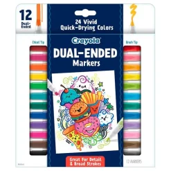 Crayola Doodle & Draw Dual-Ended Markers 12 Pack Best Sale