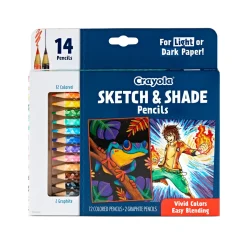 Crayola Doodle & Draw Sketch & Shade Pencil 14 Pack Online