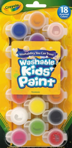 Crayola Kids Poster Paints 18 Pack With Brush Best Sale