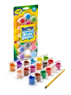 Crayola Kids Poster Paints 18 Pack With Brush Best Sale