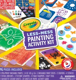 Crayola Less Mess Painting Activity Kit Outlet