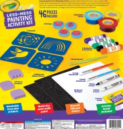 Crayola Less Mess Painting Activity Kit Outlet