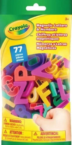 Crayola Magnetic Letters & Numbers 77 Piece Hot