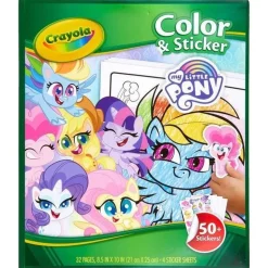 Crayola My Little Pony Colour & Sticker Book New