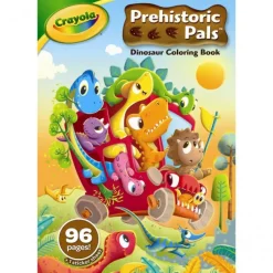 Crayola Prehistoric Pals 96 Page Dinosaur Colouring Book Sale