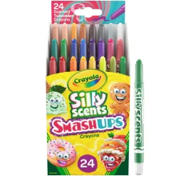 Crayola Smash Ups Mini Twistable Scented Crayons 24pk Hot