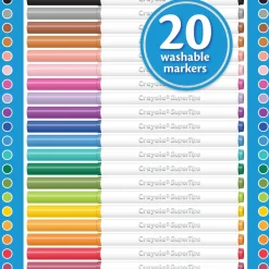 Crayola Super Tip Markers 20 Pack Online